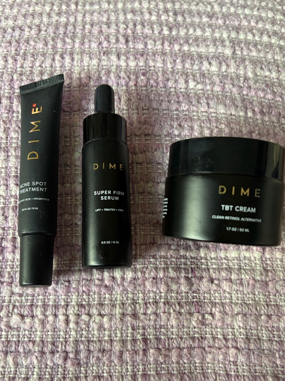 DIME Skincare Trio - Black Packaging